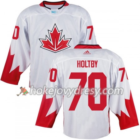 Pánské Hokejový Dres Kanada Braden Holtby 70 Světový pohár v ledním hokeji 2016 Bílá